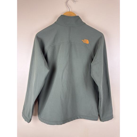 The North Face Shellrock Boys L 14/16 Olive Green Jacket with Orange Zippers - Picture 5 of 11
